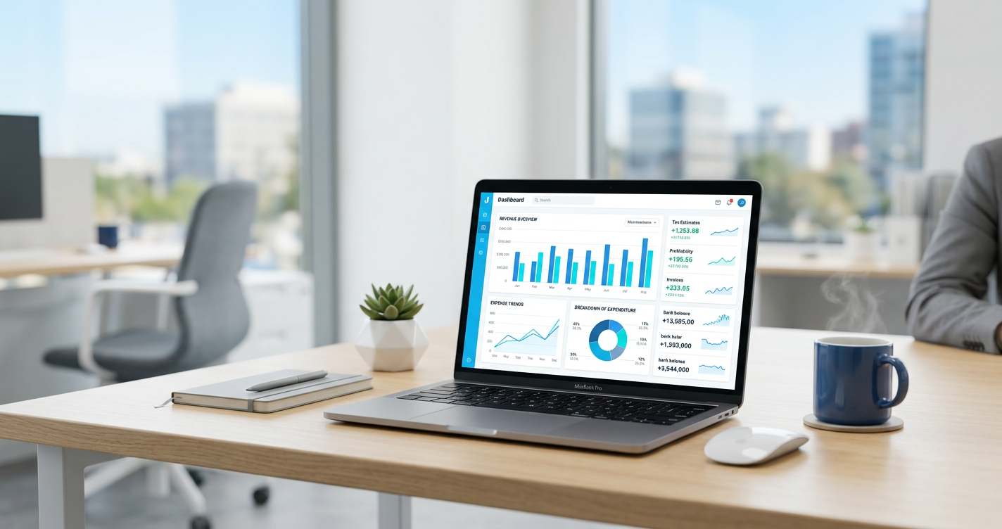 JacRox Xero accounting dashboard showing real-time financial data