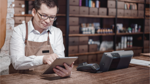 A small business owner using accounting software - JacRox