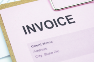 A generic invoice template