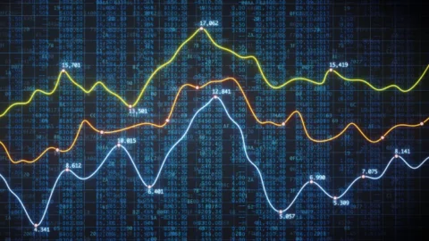 An image of a graph with financial forecasting features. - JacRox