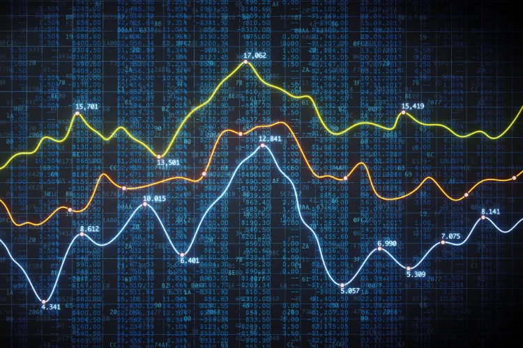 An image of a graph with financial forecasting features. - JacRox