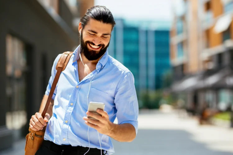 Businessperson using their phone - JacRox