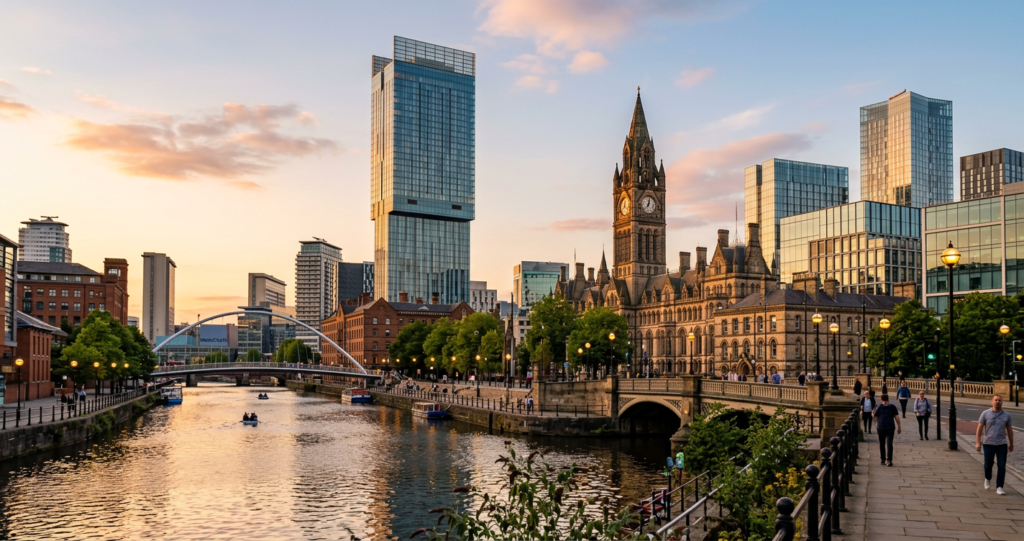 Manchester city centre skyline - Xero accountants in Manchester